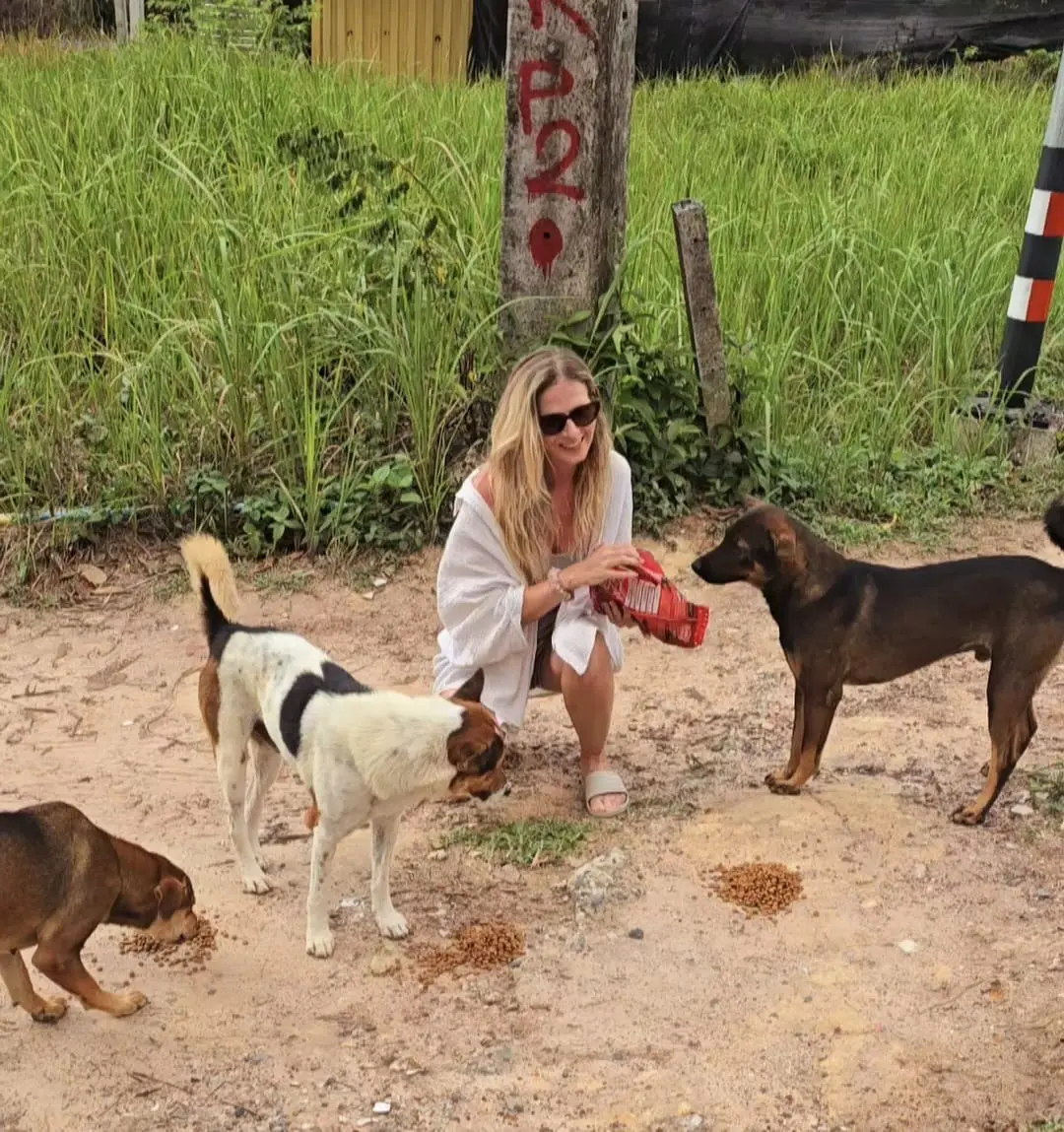 Schirmherrin Petra Hoheneder mit ihren Hunden